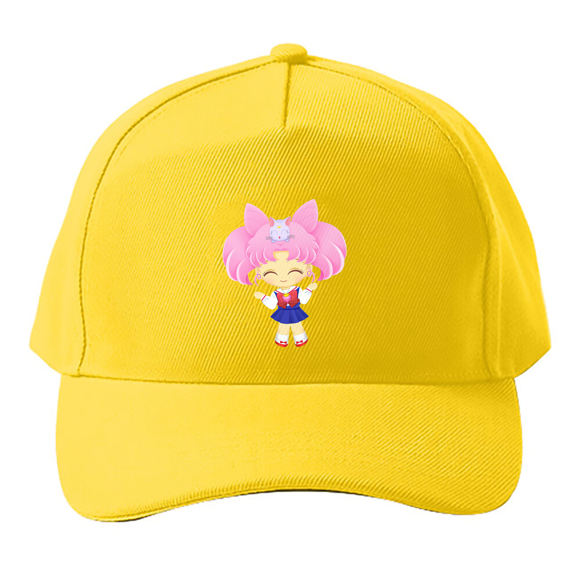 （画像用） 美少女戦士セーラームーン ちびうさ Sailor Moon Chibiusa Tsukino Usagi Small Lady Serenity ベースボールキャップ 綿100％ 男女兼用 帽子 スポーツ